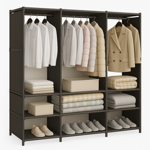 Guarda-roupa Organizador com 3 Colunas