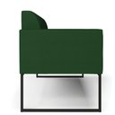 Ver imagem 4 de Sofá Namoradeira Base Industrial Preto Marisa Veludo Luxo D03 - D\'rossi Cor A136 Verde