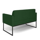 Ver imagem 7 de Sofá Namoradeira Base Industrial Preto Marisa Veludo Luxo D03 - D\'rossi Cor A136 Verde