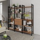 Ver imagem 1 de Estante para Livros Multiuso 5 Prateleiras 1,85x1,9m Haia Yescasa 