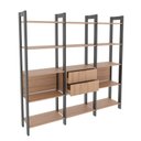 Ver imagem 4 de Estante para Livros Multiuso 5 Prateleiras 1,85x1,9m Haia Yescasa 