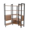 Estante para Livros Multiuso de Canto 1,85x1,33m Haia Yescasa - 2