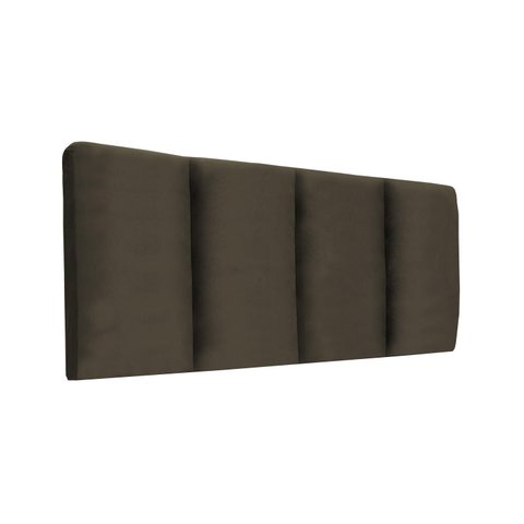 Cabeceira Módulos Almofadada para Cama Luxo Clean Suede Rbl:solteiro Painel/marrom
