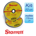 Ver imagem 1 de Kit 10 Disco Corte Aço Inox 178mm X 1,6mm Dac180-24