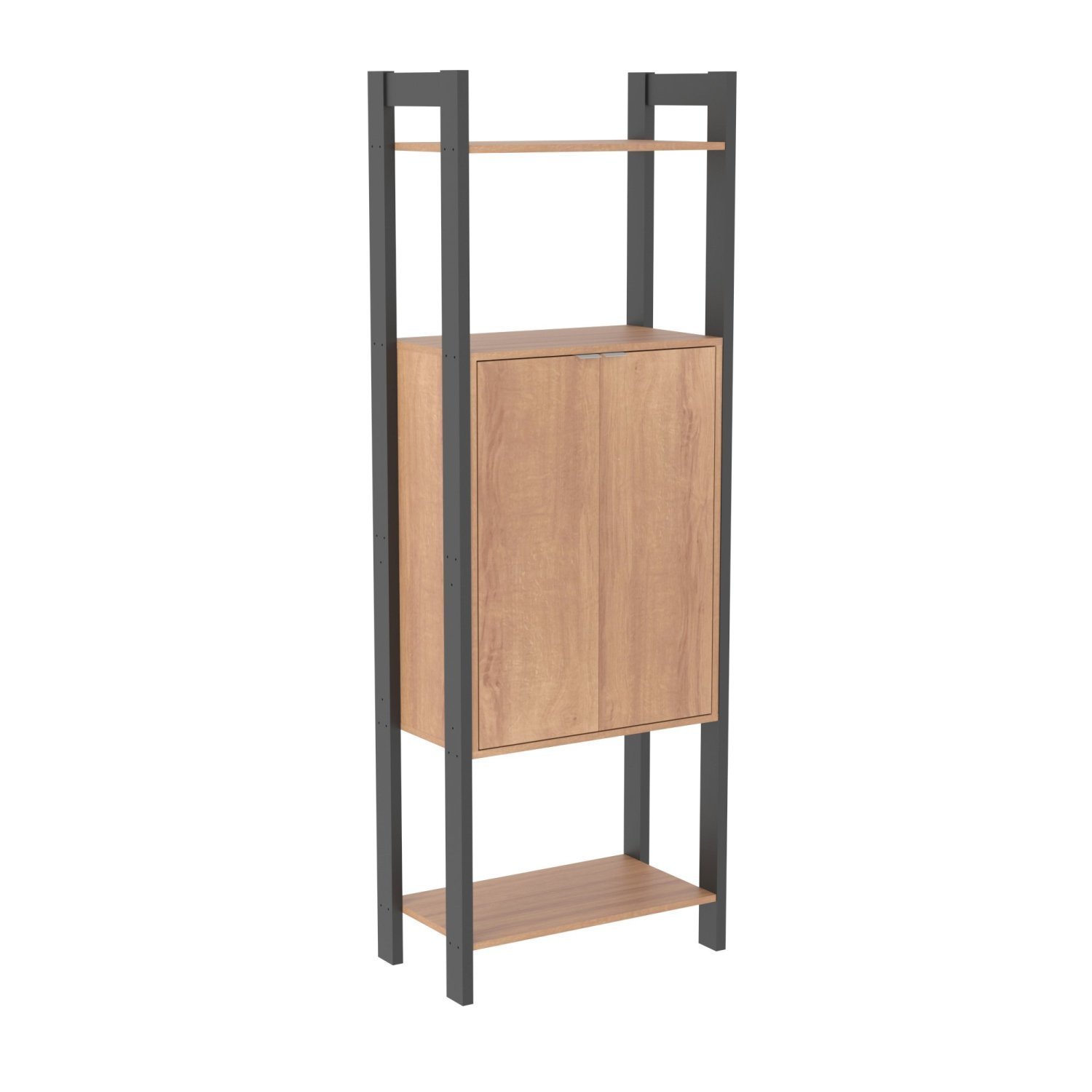 Estante para Livros 2 Portas Centro 185cmx65cm Haia Yescasa - 2