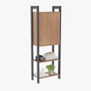 Ver imagem 5 de Estante para Livros 2 Portas Em Cima 1,85x0,65m Haia Yescasa