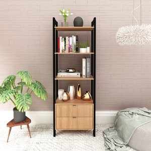 Estante para Livros 2 Gavetas Embaixo 1,85x0,65m Haia Yescasa