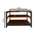 Ver imagem 3 de Banco Sapateira Ferro E Madeira Organizar Sapatos