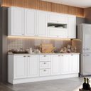 Ver imagem 1 de Cozinha Compacta 240cm 7 Peças 11 Portas 3 Gavetas Americana Henn