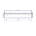 Ver imagem 7 de Rack para Tv até 75 Polegadas 3 Portas Flynt St Off White e Canella 220cm