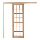 Ver imagem 1 de Porta de Correr Quadriculada C/ Kit Madeira