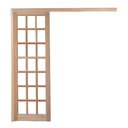 Ver imagem 2 de Porta de Correr Quadriculada C/ Kit Madeira