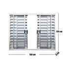 Ver imagem 3 de Janela Veneziana de Alumínio 6 Folhas 120 X 150cm Linha Modular