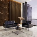 Ver imagem 2 de Sofá para Escritório e Recepção 3 Lugares Corino Isis