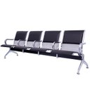 Ver imagem 1 de Cadeira Longarina Cromada com Estofado 4 Lugares com Braço