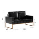 Ver imagem 4 de Sofá para Escritório e Recepção 3 Lugares Corino Atena