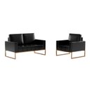 Ver imagem 3 de Sofá para Escritório e Recepção 3 Lugares Corino Atena