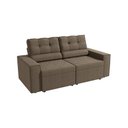 Ver imagem 6 de Sofá Retrátil Domus 208cm Suede Mescla Taupe Kappesberg