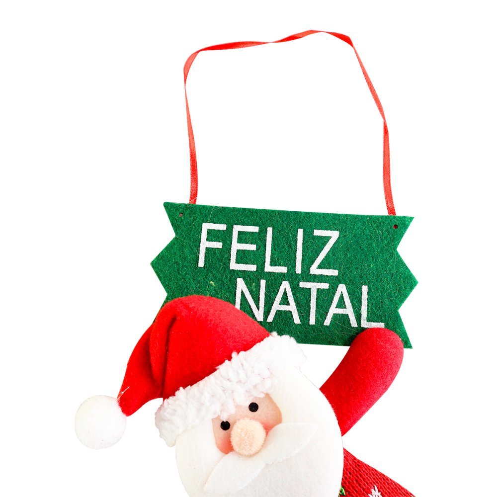 Papai Noel de Porta Feliz Natal - 5