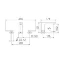 Ver imagem 2 de Misturador para Lavatório de Mesa New Edge Grafite Escovado - Docol