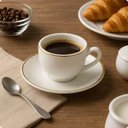 Ver imagem 3 de Jogo 36 Xícaras Café com Pires 90ml Legacy Gold Elegante Porcelana Bistrô Servir