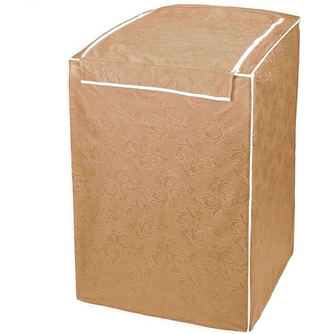 Capa para Máquina de Lavar Com Zíper - Capa de maquina lavar ziper -Todas 8kg a 18kg - Tam. G - BEGE