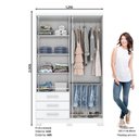 Ver imagem 7 de Guarda Roupa Solteiro 04 Portas 03 Gavetas Caju Henn Branco