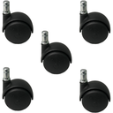 Ver imagem 1 de Kit 5 Rodízios Giratório em Nylon para Cadeira de Escritório