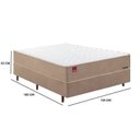 Ver imagem 3 de Cama Box Casal Molas Ensacadas Havana Mannes Bege