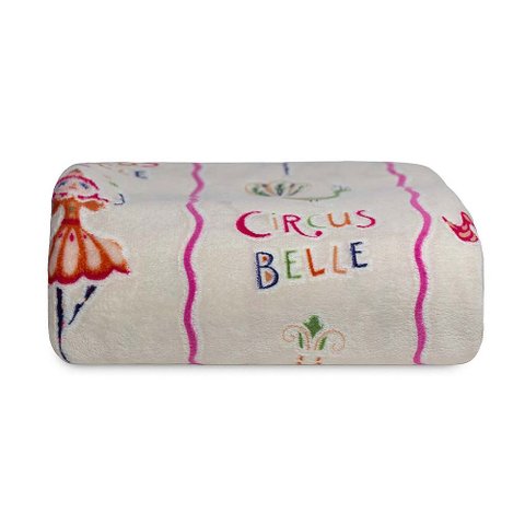 Cobertor Solteiro Infantil Manta Mágica Microfibra Antialérgico 1,5X2,2m Circo - Camesa
