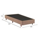 Ver mais imagens de Cama Box Solteiro Molas 88x188cm Ensacadas Havana Bege Mannes