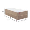 Ver imagem 2 de Cama Box Solteiro Molas 88x188cm Ensacadas Havana Bege Mannes