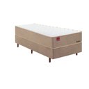 Ver imagem 1 de Cama Box Solteiro Molas 88x188cm Ensacadas Havana Bege Mannes