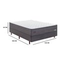 Ver imagem 3 de Cama Box Casal Molas 138x188cm Multispiral Otawa Mannes Cinza