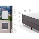 Ver imagem 5 de Cama Box Solteiro Molas 88x188cm Multispiral Otawa Mannes Cinza