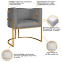 Ver imagem 6 de Poltrona Decorativa Base de Ferro Suede Munique