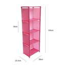 Ver mais imagens de Estante Organizador Modular com 5 Prateleiras Perfeita para Livros Brinquedos Roupas e Objetos em