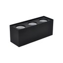 Ver imagem 1 de LUMINÁRIA PLAFON FLAT BOX SOBREPOR 3 LAMP E27 PRETO - 5119/3 PT