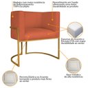 Ver imagem 6 de Poltrona Decorativa Base de Ferro Suede Munique