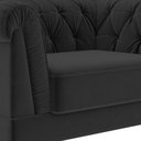 Ver imagem 4 de Poltrona Decorativa 130cm Apso Veludo Preto - Sallar Home