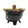 Fonte de Água Feng Shui Vaso da Fortuna Biqueira Preto - 5