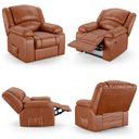 Ver imagem 6 de Poltrona do Papai Reclinável Sala de Cinema Madrid Power Touch Massagem USB PU Caramelo Brilho G26 G