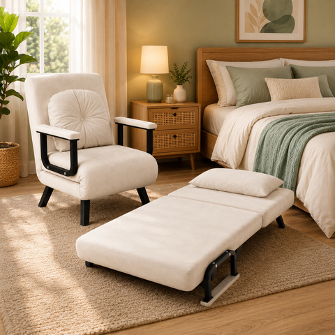 Sofa Poltrona Cama Flexbed Dobravel White Arrow:Branco