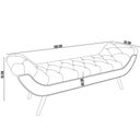 Ver imagem 4 de Puff Recamier Decorativo com Tachas 160 Cm Santorini P05 Bouclê Oliva - Lyam Decor