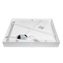 Ver imagem 3 de Plafon Led Sobrepor Quadrado Recuado Kais 36w 3000k 2800lm Branco Abs-nordecor