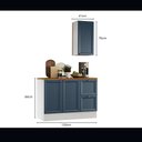 Ver imagem 3 de Composição Cozinha Modulada Olivia 2 Peças 3 Portas com Tampo Poliman Móveis