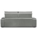 Ver imagem 5 de Sofá Retrátil Reclinável para Sala 3 Lugares 245cm Gordon F04 Veludo Cinza Claro - Lyam Decor