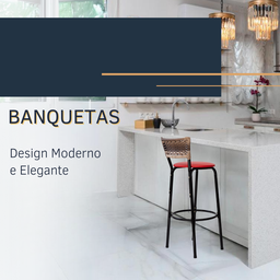 Banco para Bancada Banqueta Alta Cappuccino Balcão Cozinha Bistrô Área Gourmet Churrasqueira - 3