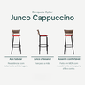 Banco para Bancada Banqueta Alta Cappuccino Balcão Cozinha Bistrô Área Gourmet Churrasqueira - 3