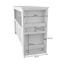 Ver imagem 5 de Organizador com Baús e Porta Livros Duplo Hebe 100% Mdf Woodcore